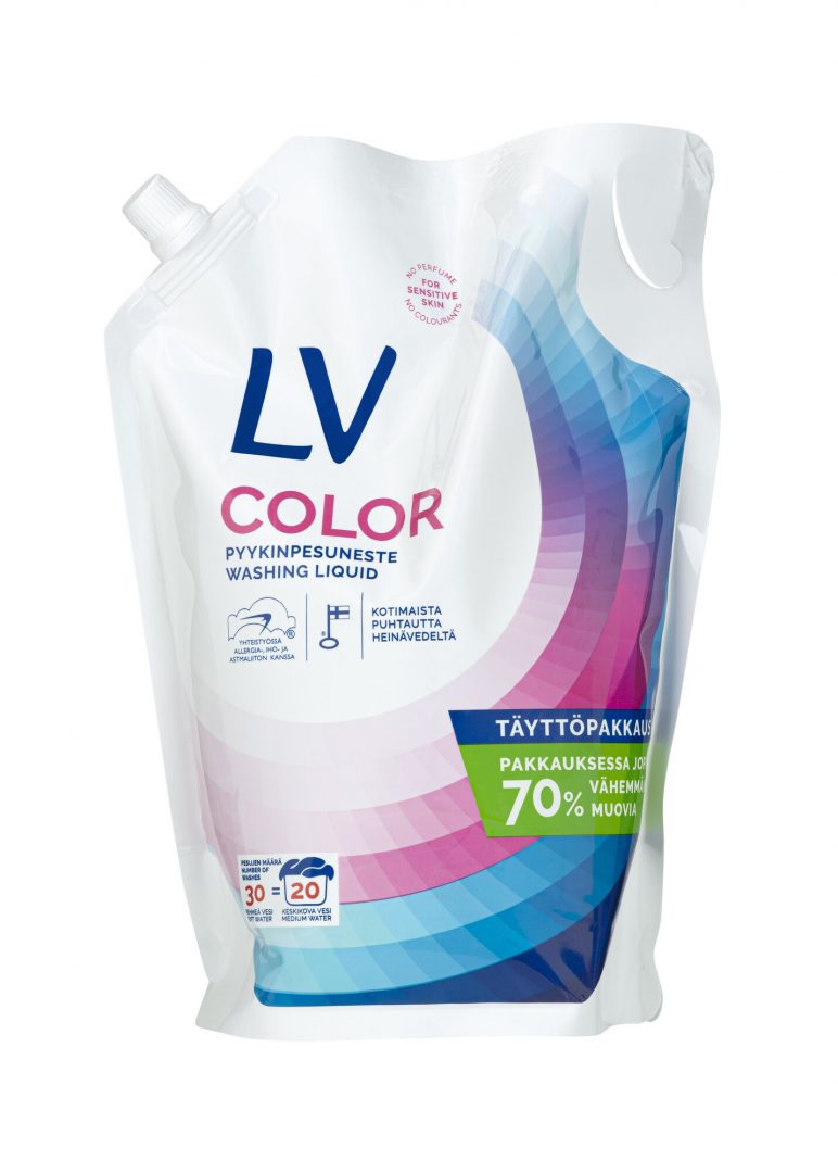 LV Color Pyykinpesuneste 1,5 L täyttöpakkaus