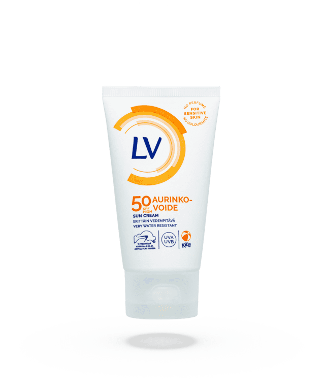 Kuvassa LV Aurinkovoide SPF50 75 ml