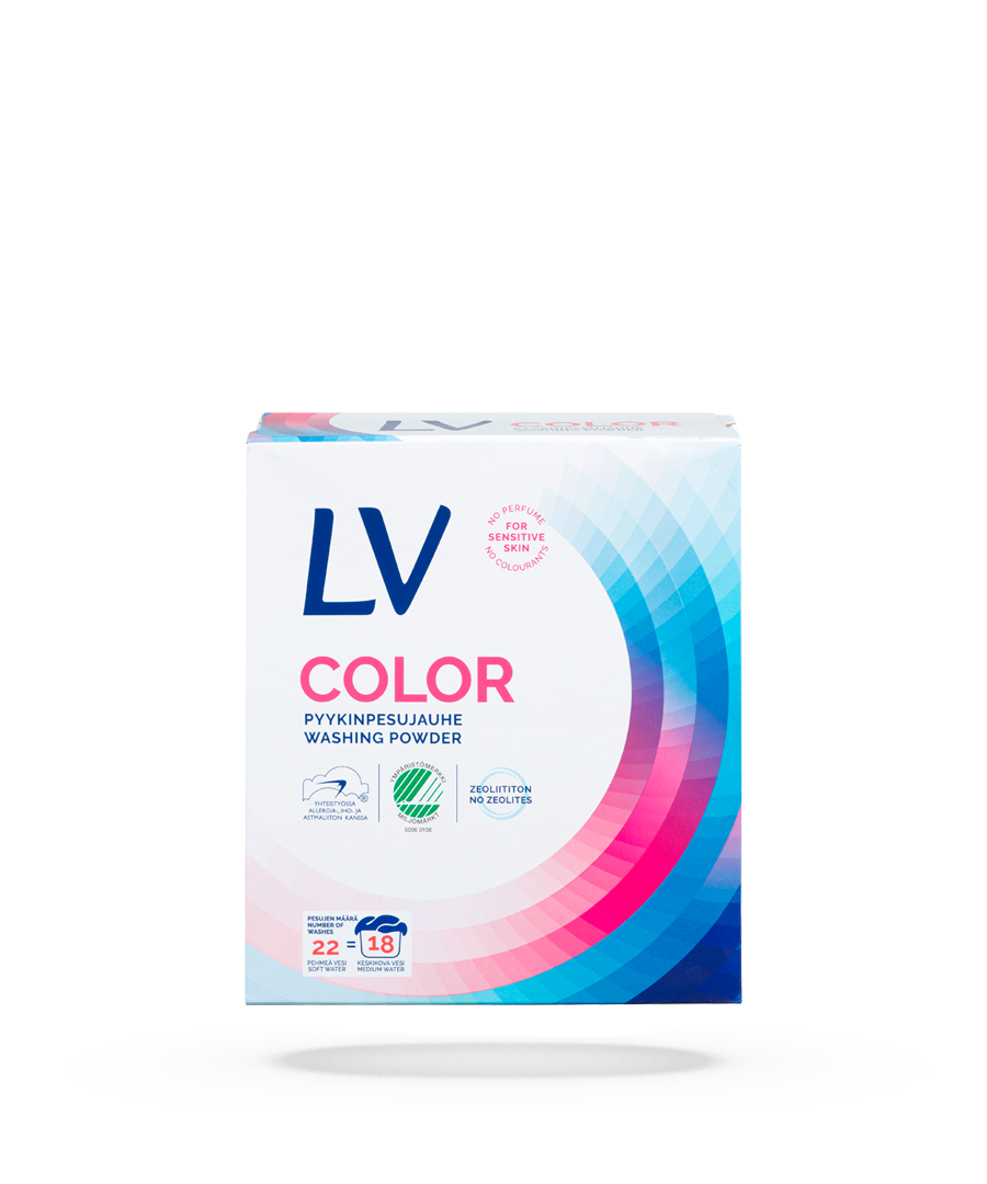 Kuvassa LV Color Pyykinpesujauhe 750 g