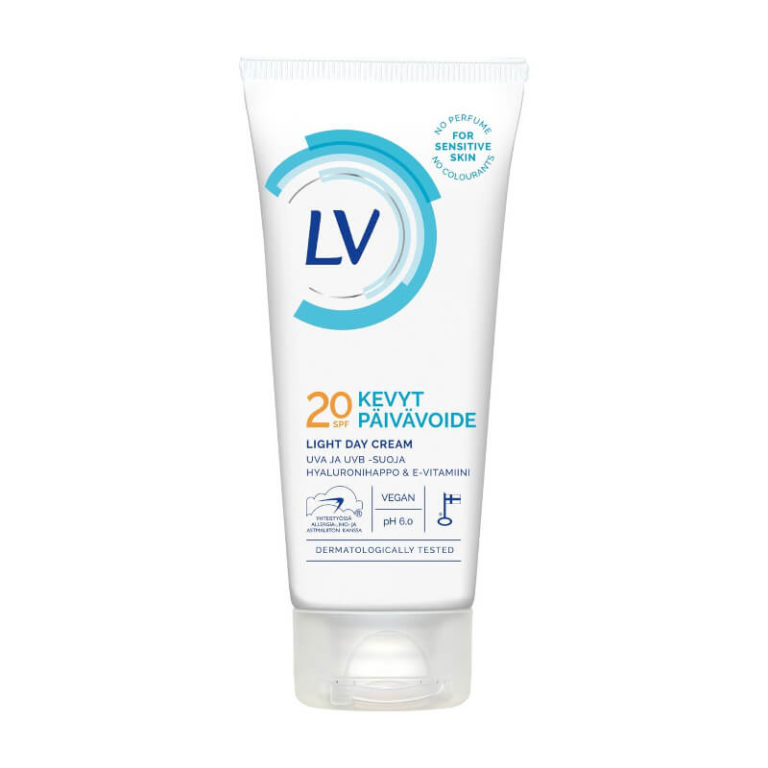 LV kevyt päivävoide SPF 20 tuubi 60 ml