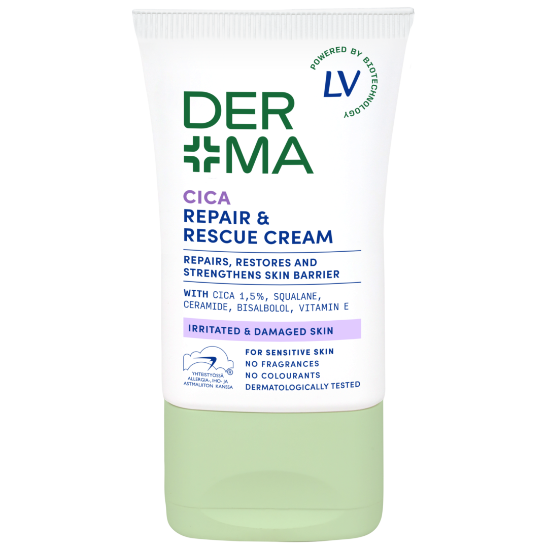 Kuvassa on Derma by LV 40ml CICA Repair & Rescue Cream tuote
