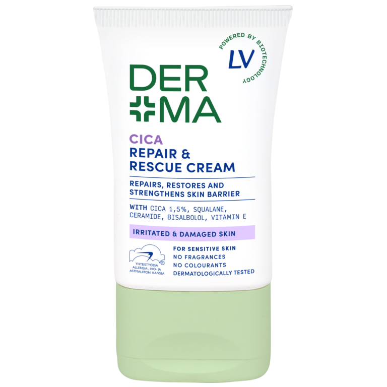 Kuvassa on Derma by LV 40ml CICA Repair & Rescue Cream tuote