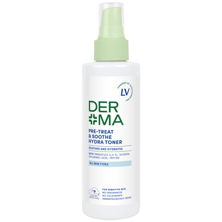 Kuvassa on Derma by LV 200ml Pre-Treat & Soothe Hydra Toner