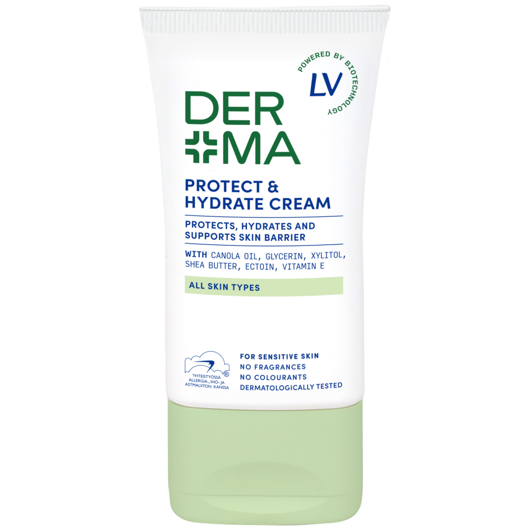 Kuvassa on Derma by LV 50ml Protect & Hydrate Cream