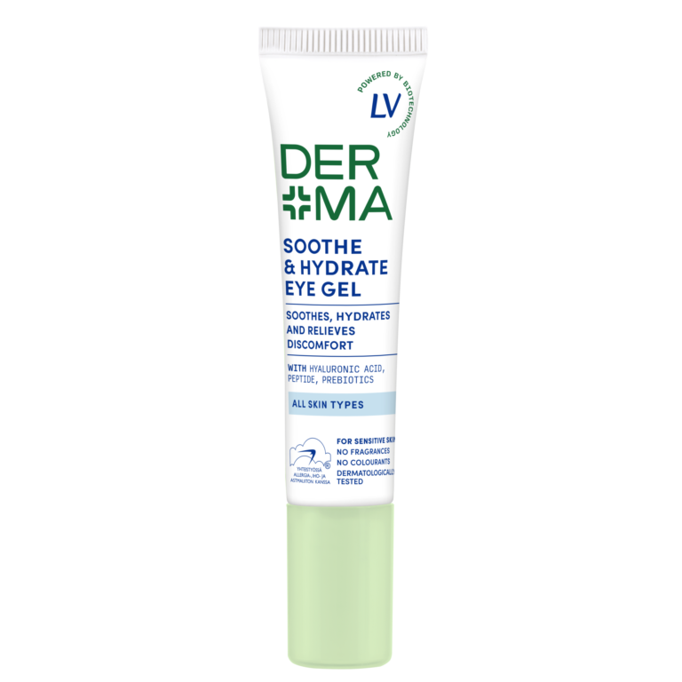 Kuvassa on Derma by LV 15ml Soothe & Hydrate Eye Gel