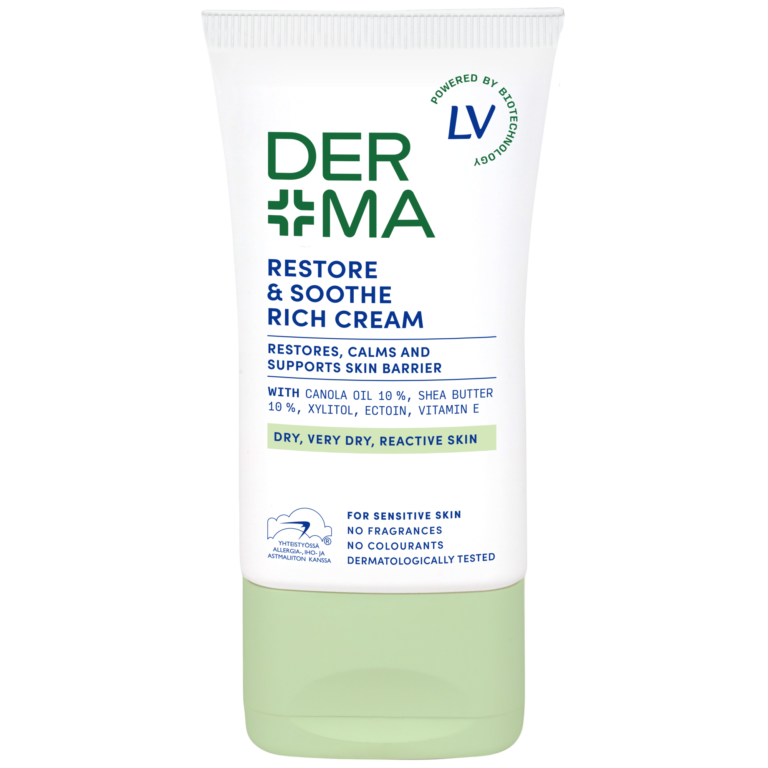 Kuvassa on Derma by LV 50ml Restore & Soothe Rich Cream